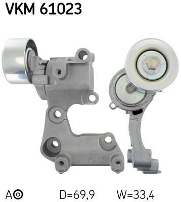 Polea tensora, correa auxiliar servicios SKF ref. VKM 61023